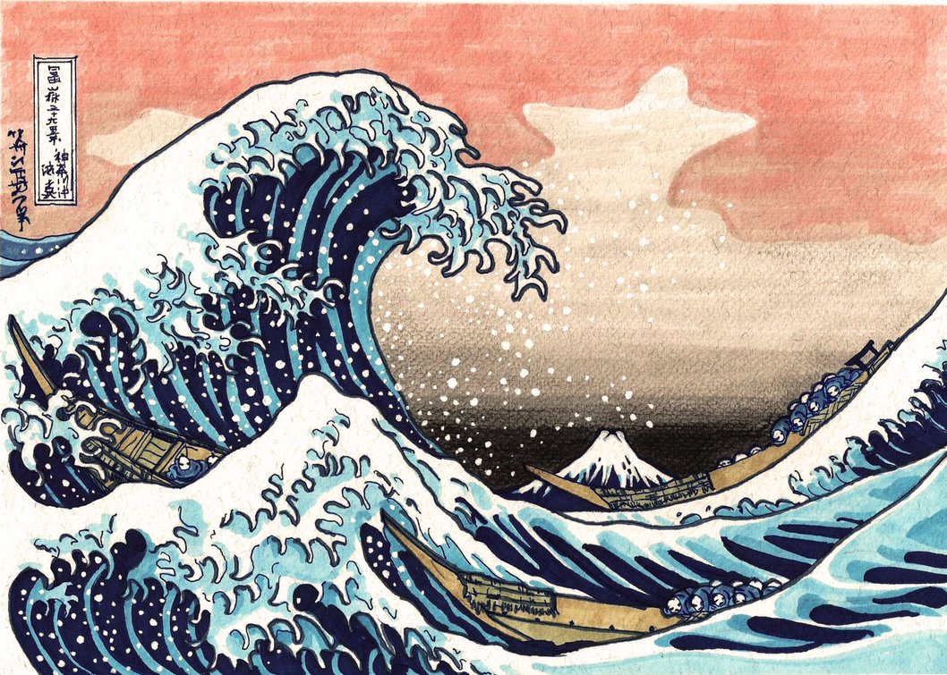 The Great Wave Off Kanagawa By Crislink