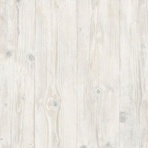 Faux Wide White Washed Wood Planks Wallpaper Ll29501