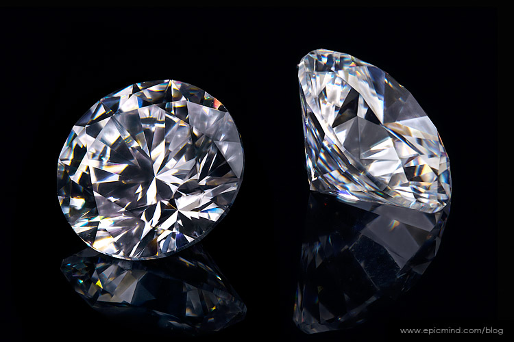 Photographing a Diamond on a Black Background Capturing the Sparkle