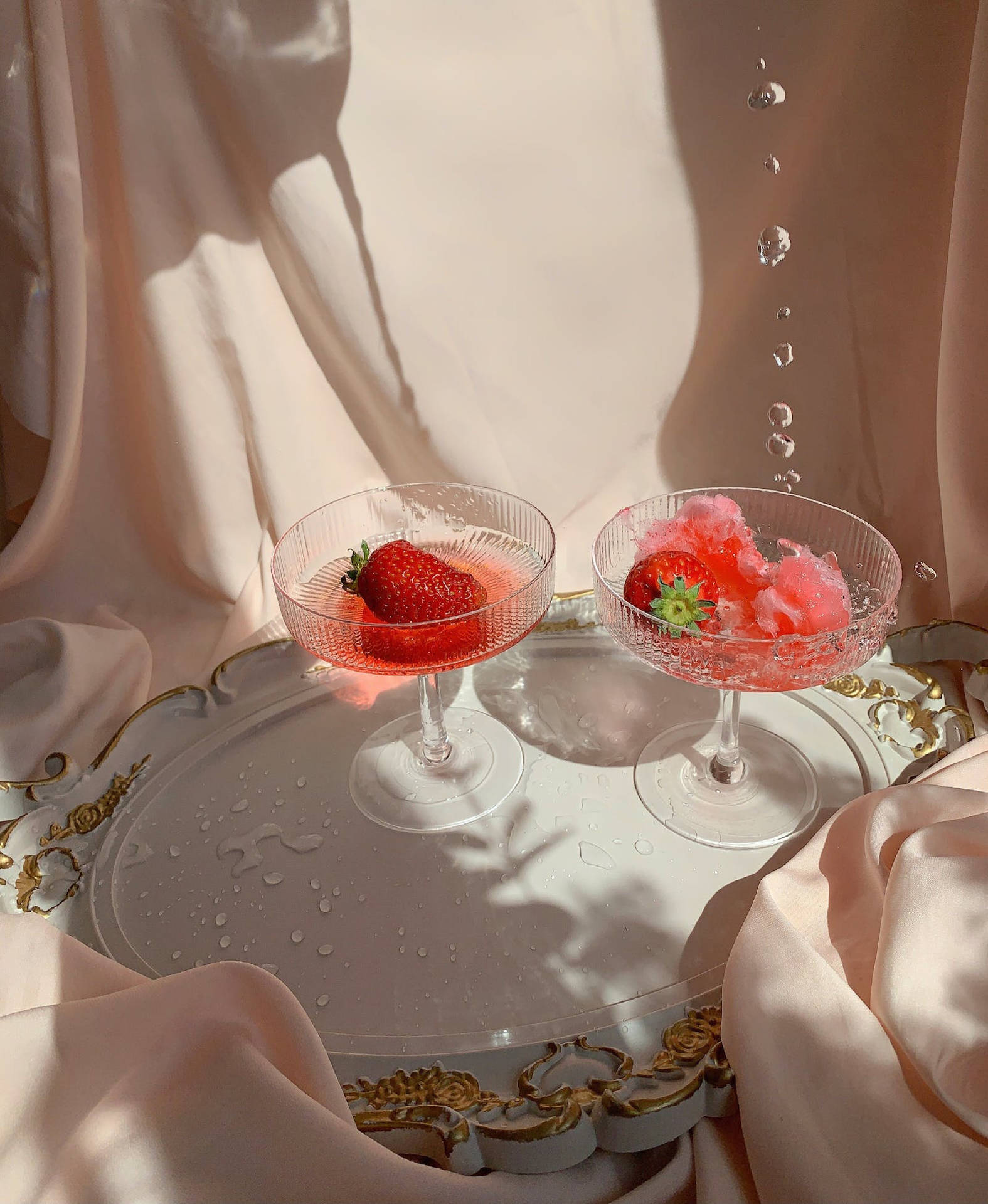 Dainty Dessert Aesthetic Photography Wallpaper