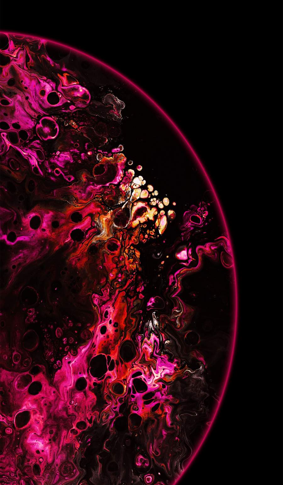 Red Sphere iPhone Wallpaper
