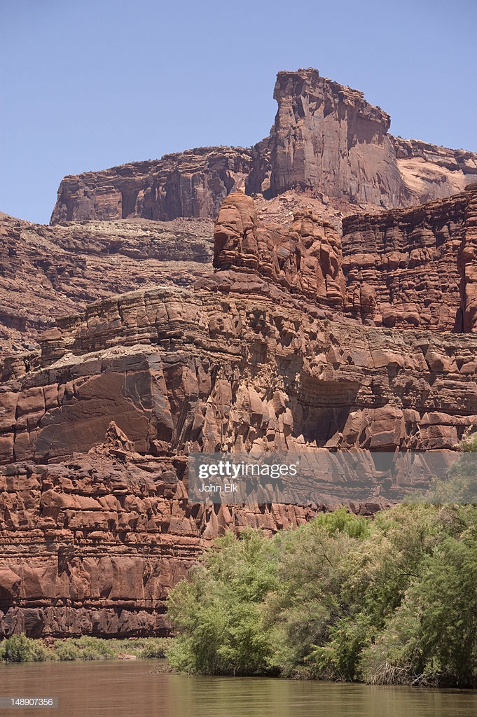 Green River With Moab Landscape In Background Stock Photo Getty