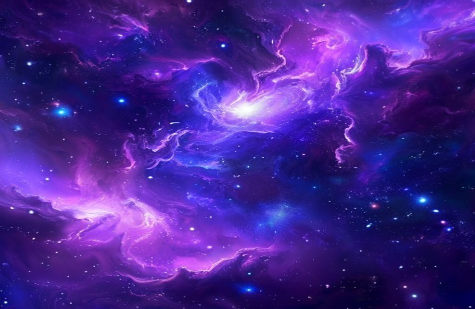 Hd Purple Space Wallpaper