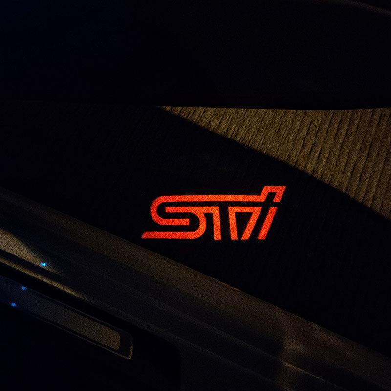 Set Of 2pcs Led Side Door Light Sti Logo For Subaru Brz