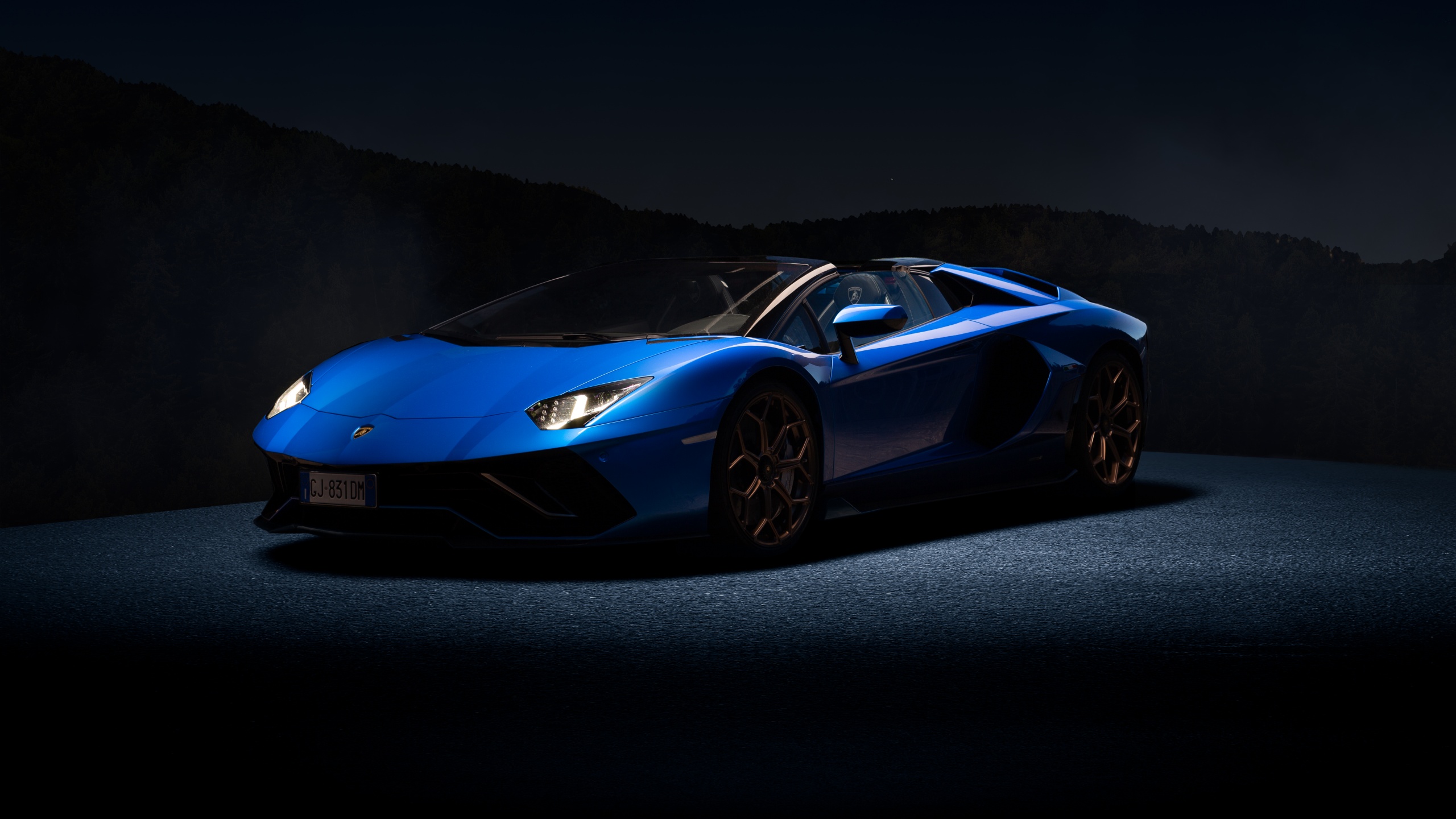 Lamborghini Aventador Blue Wallpaper