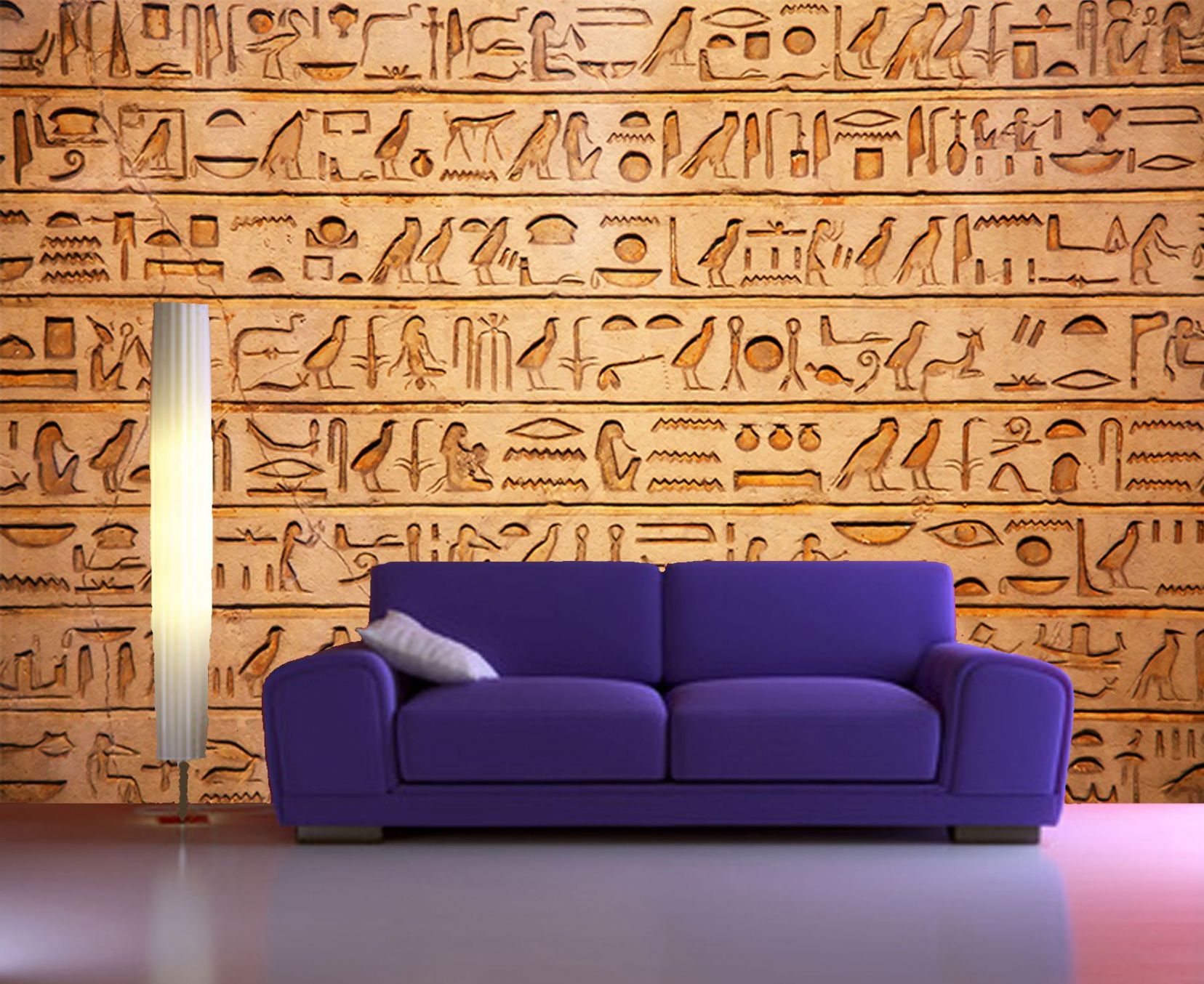 Wall Mural Decor Wallpaper Egypt Egyptian Hieroglyphcs Art