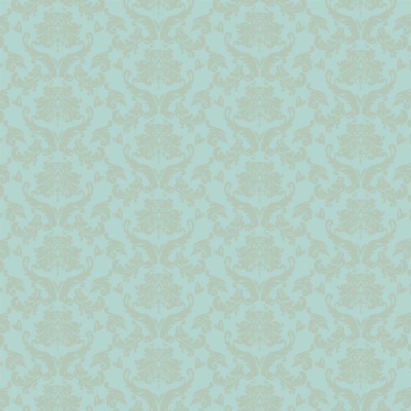 Beige and Blue Printable Damask Wallpaper in Dolls House Scale