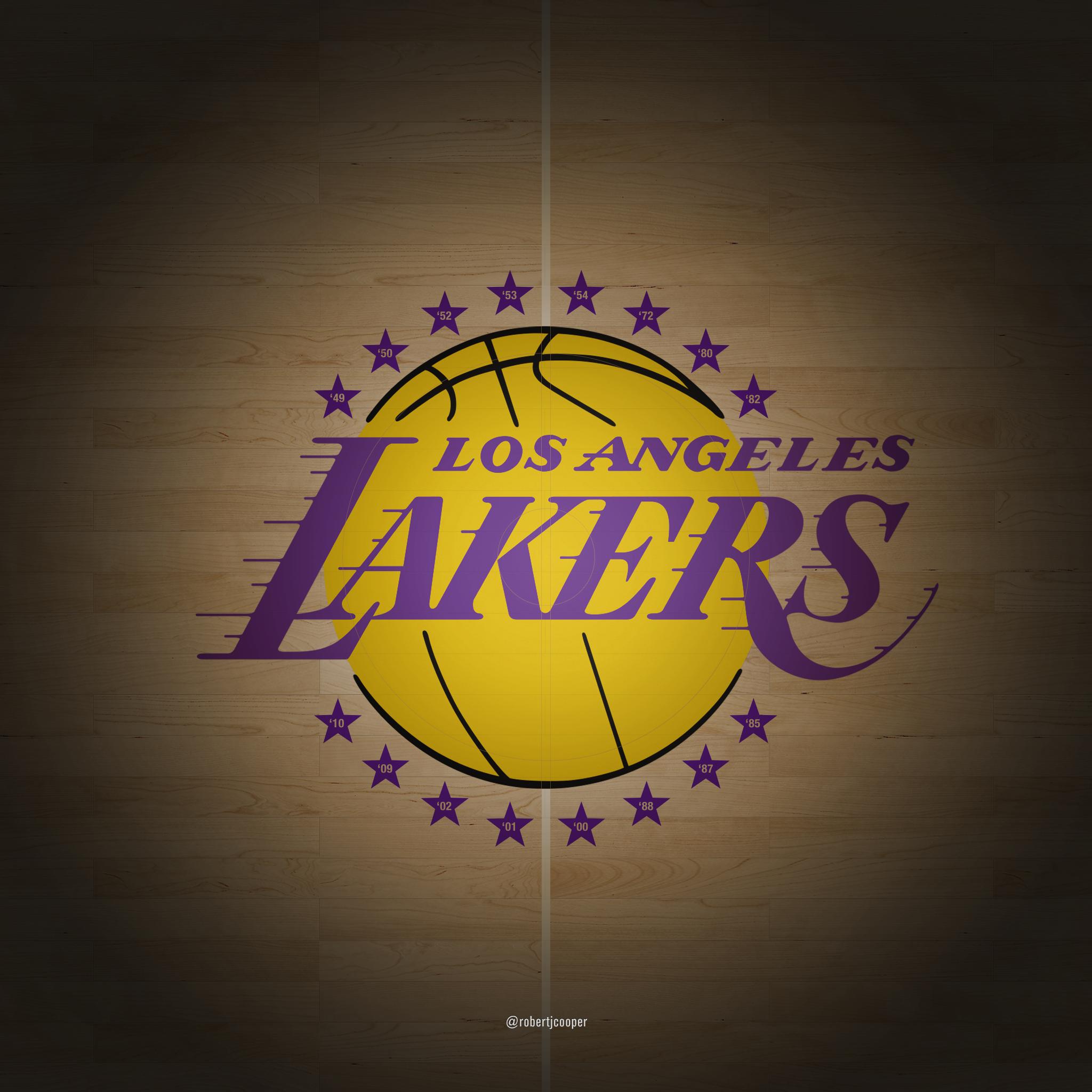 Lakers Court iPad Wallpaper HD Background