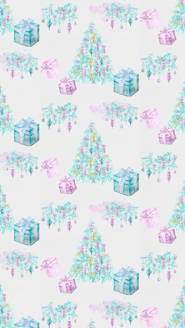 Pastel Christmas Wallpaper Backdrops Holiday
