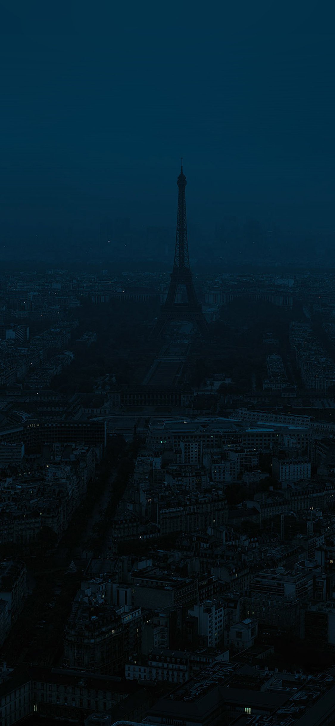 Paris dark blue city iPhone X Wallpapers Free Download