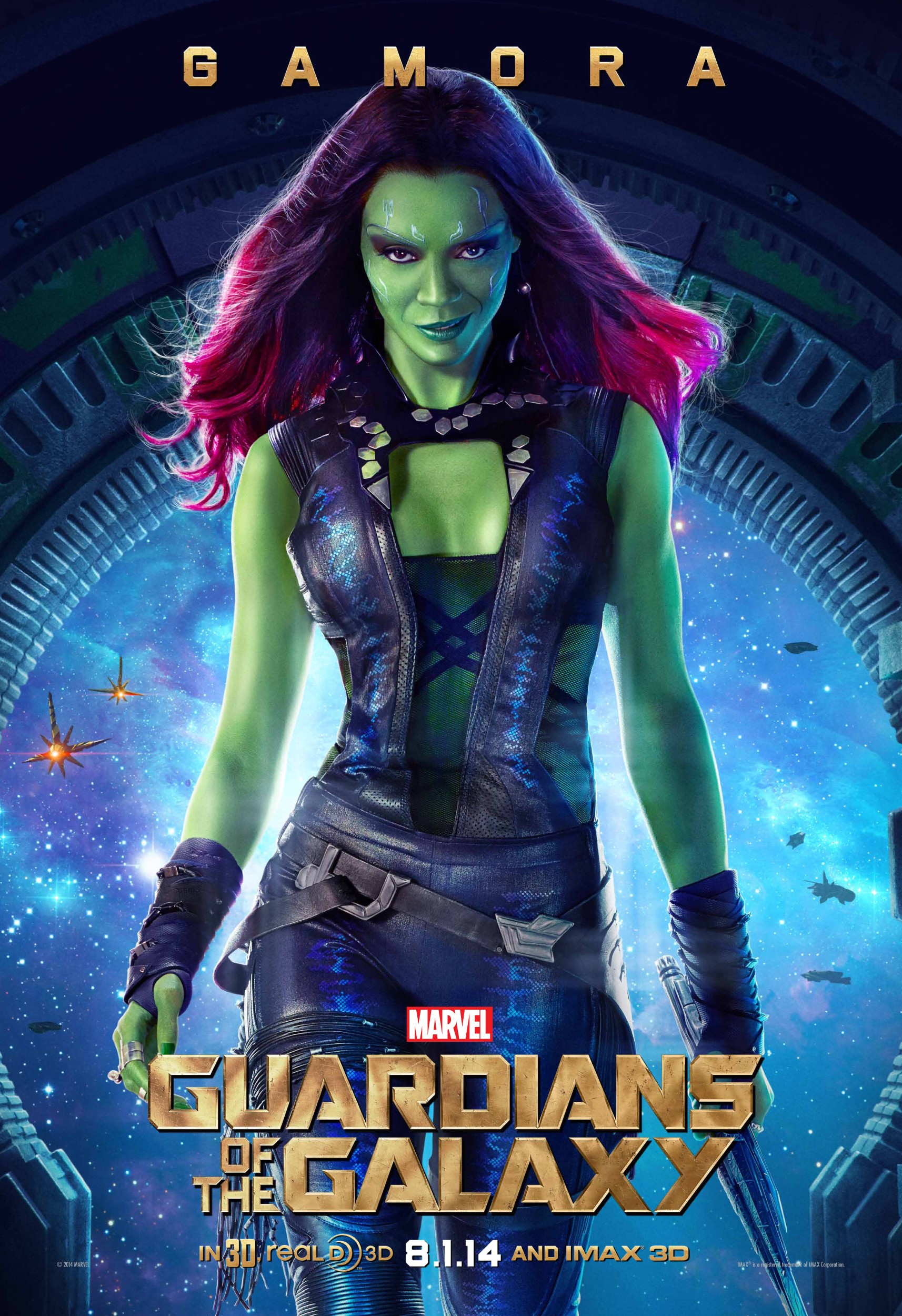 Gamora From Guardians Of The Galaxy Desktop Wallpaper