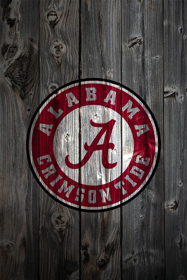 bama pics for football Alabama Crimson Tide Logo on Wood