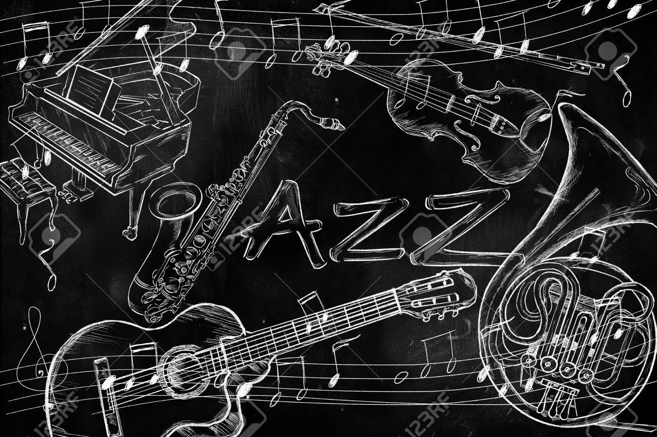 Jazz Instruments Music Background Stock Photo Picture And Royalty