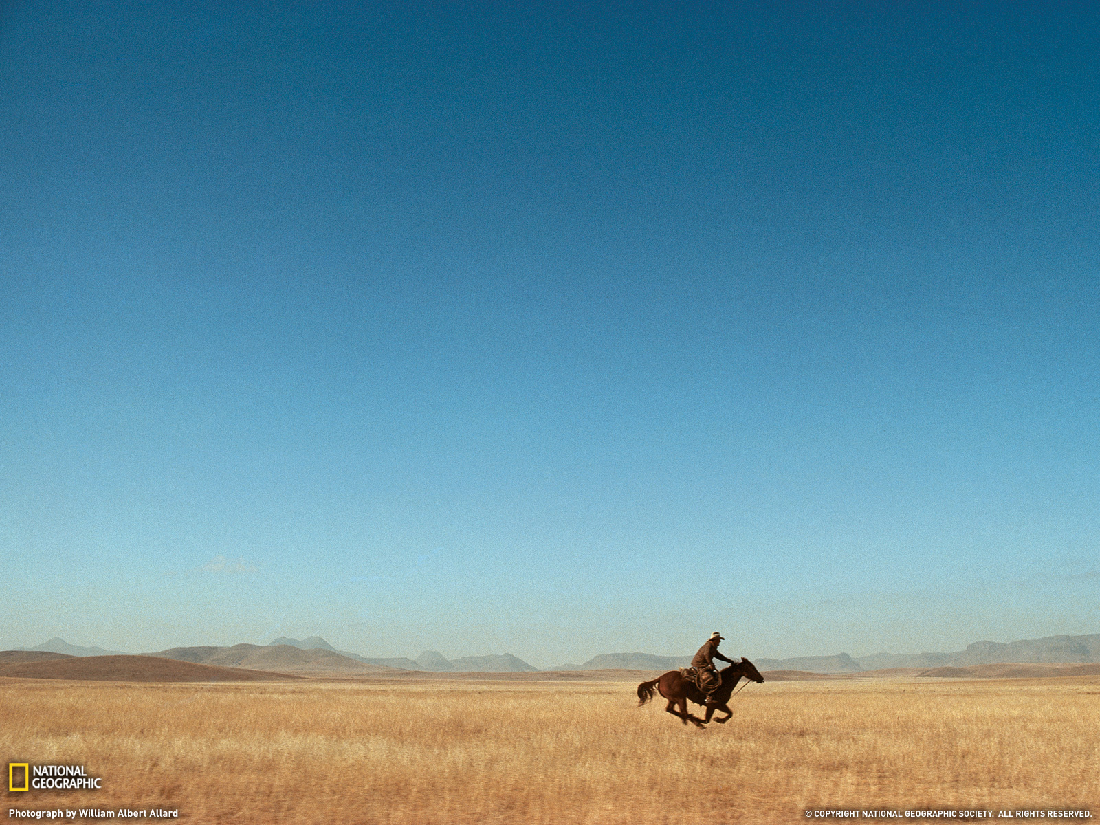 West Texas Cowboy Photo Landscape Wallpaper National Geographic