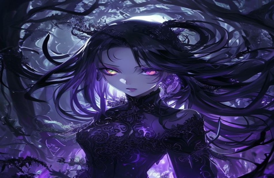 Dark Anime Girl Wallpaper