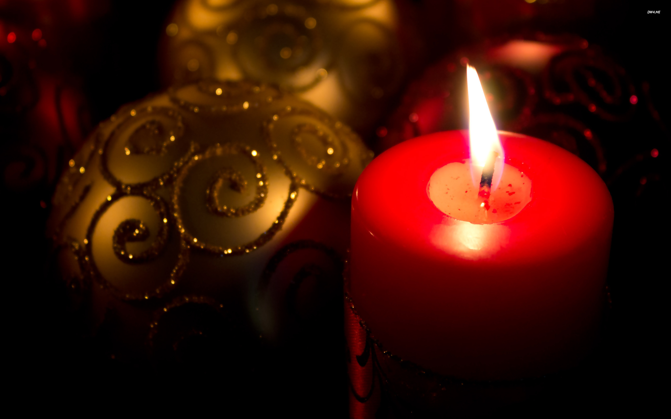 Christmas Candle Wallpaper Bvft1t