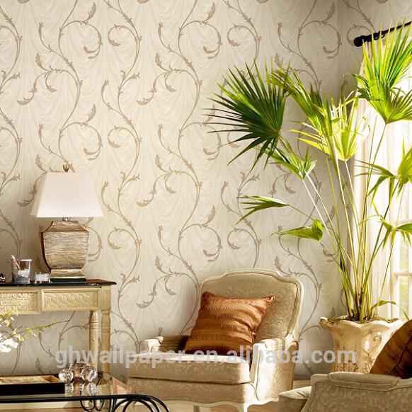 Modern Gold Leaf Wallpaper Design Home Decor Heat Resistant