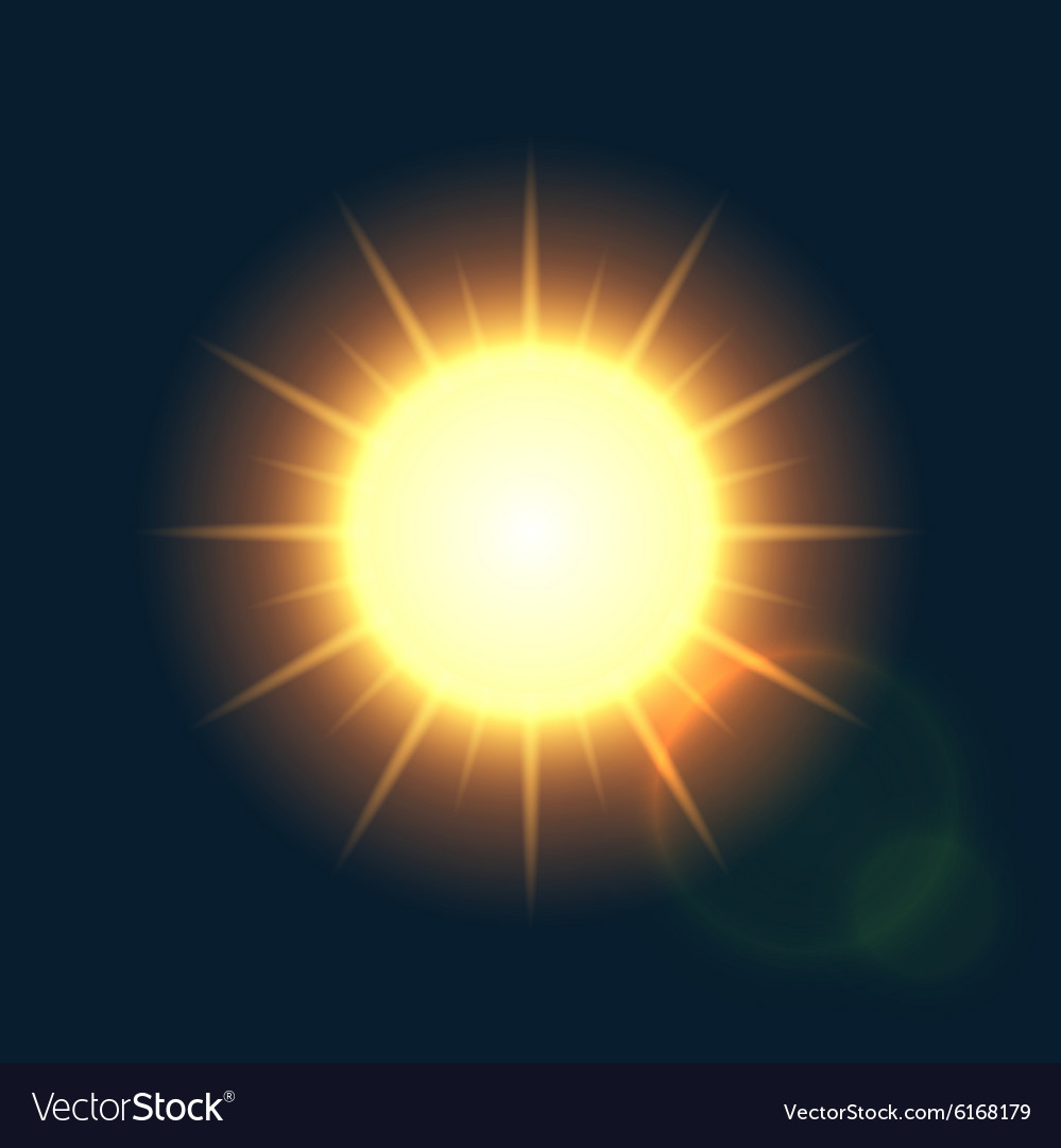Modern Sun Background Sunshine Design Royalty Vector