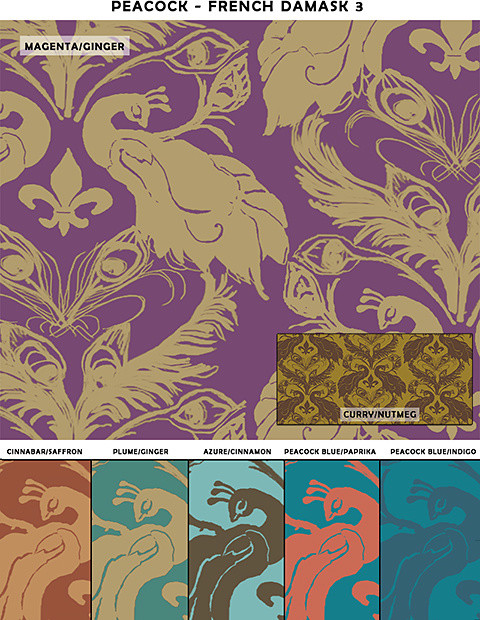 Removable Reusable Peacock Patterns Wallpaper Dc Metro By