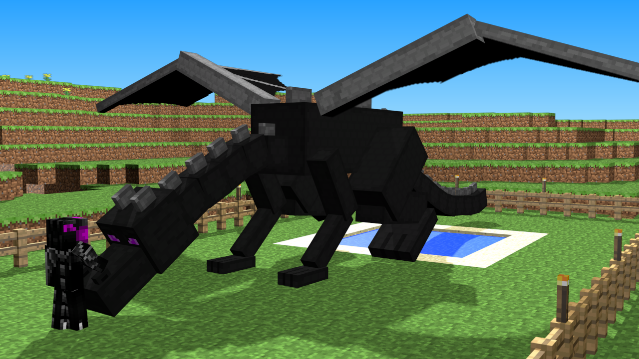 Ender Dragon And His Master Minecraft Speed Art