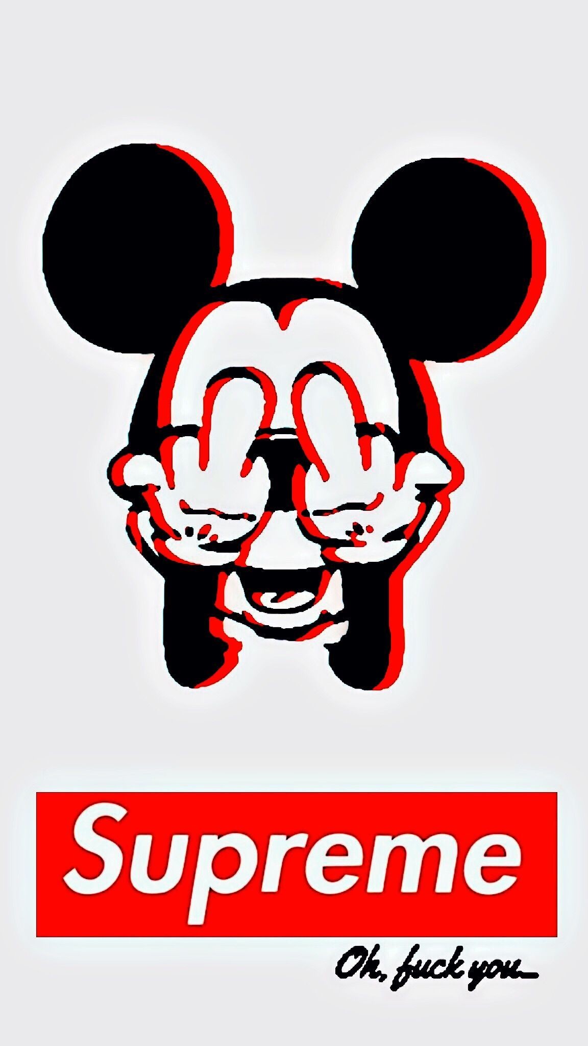 Fuck Off Mouse iPhone Wallpaper Awesome Middle Finger Art