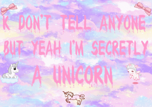 Secret Unicorn Don T Tell Anyone I M A Me Pink