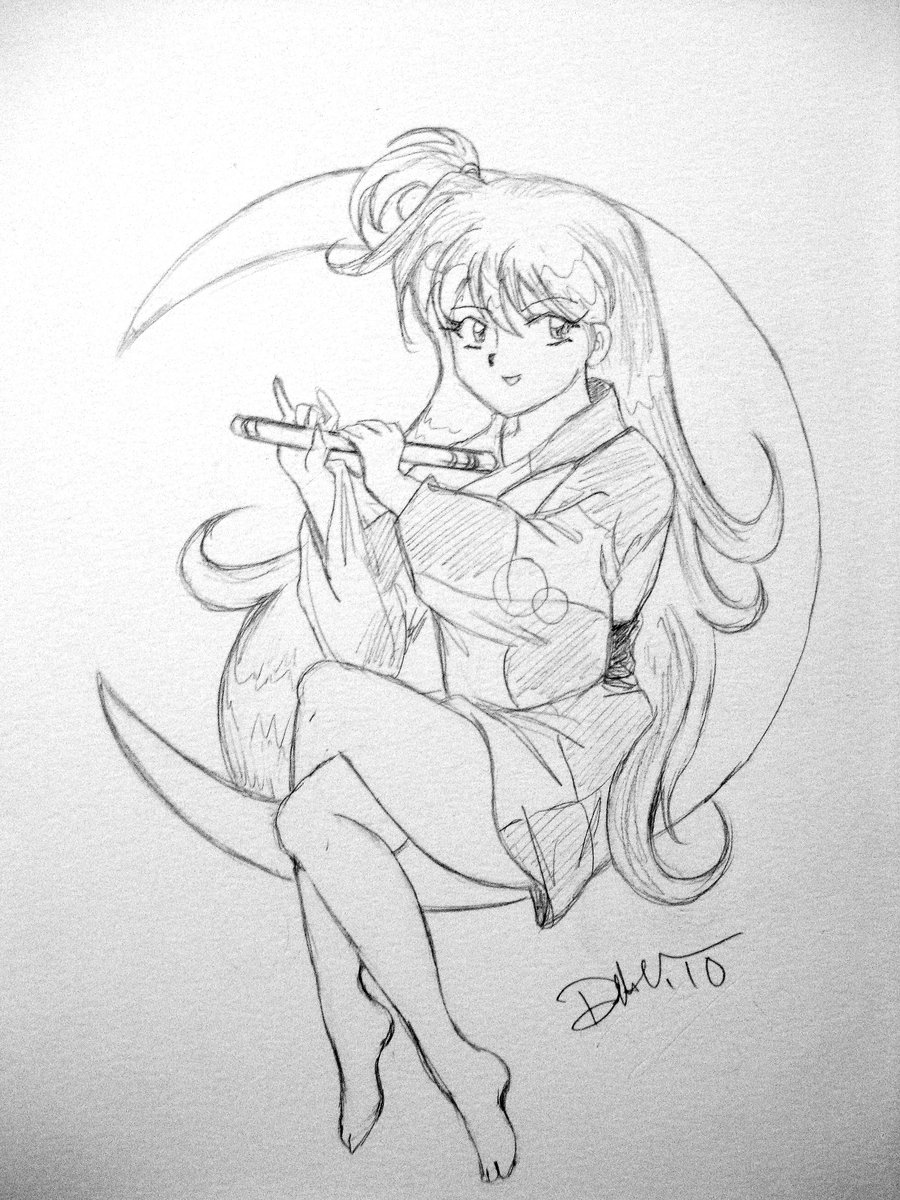Inuyasha Rin By Balba Bunny Manga Anime Traditional Media Drawings