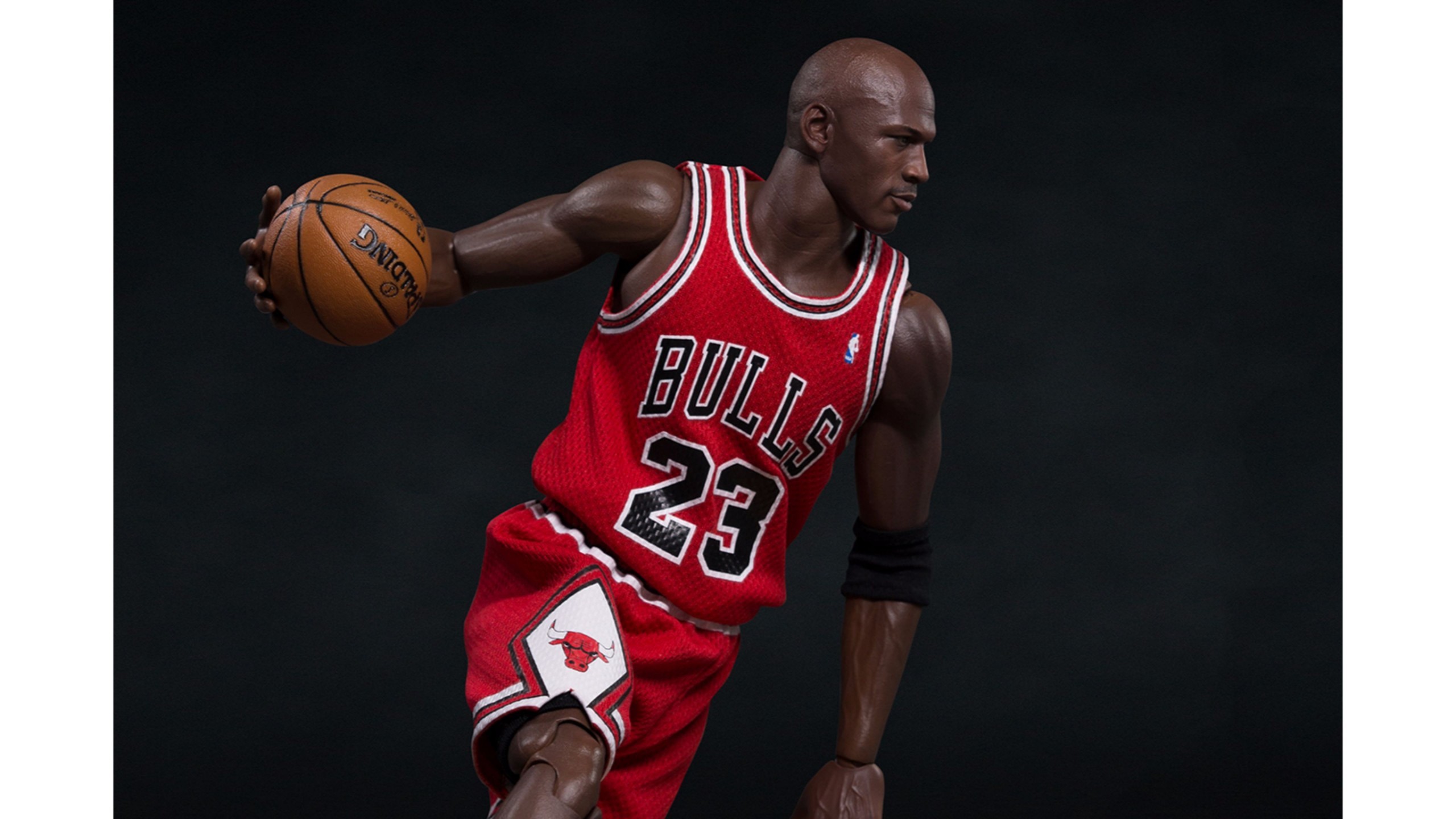 Michael Jordan in action during his Chicago Bulls era