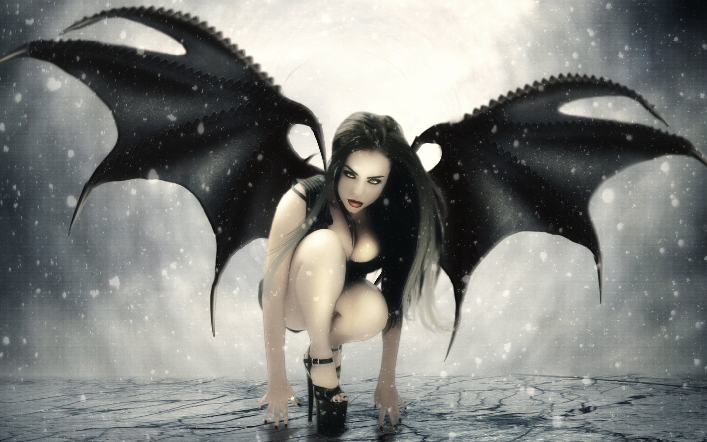 Fantasy Art Batwoman HD Wallpaper 2880x1800