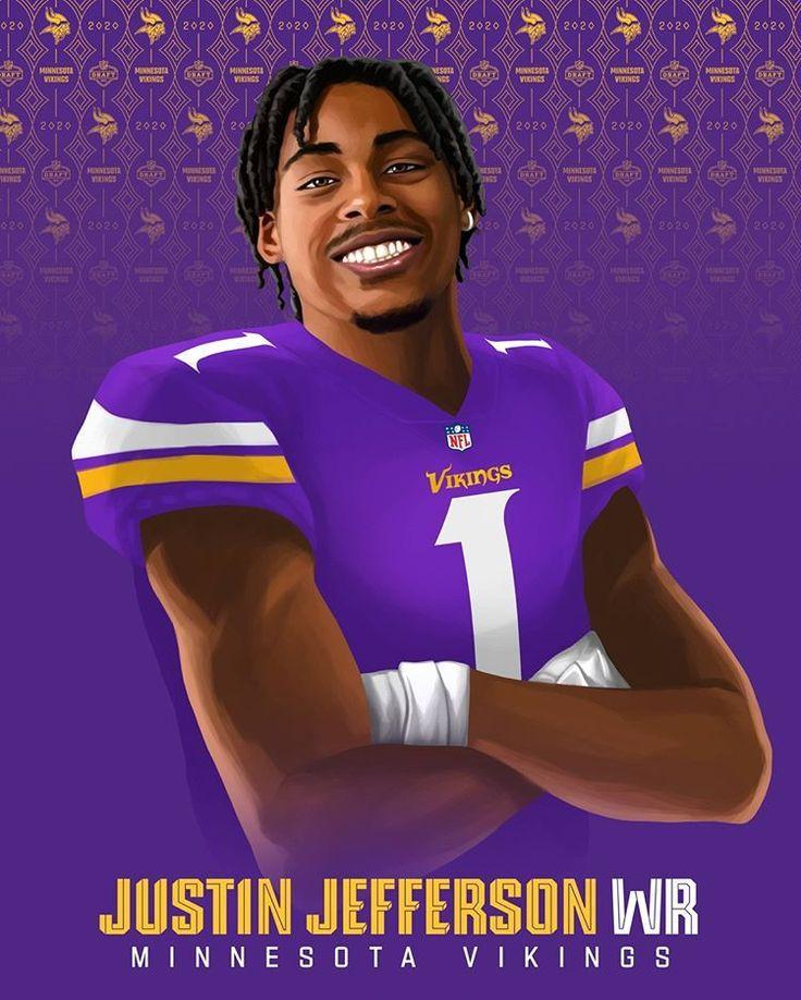 Justin Jefferson Wallpaper Nfl Football Art Minnesota Vikings