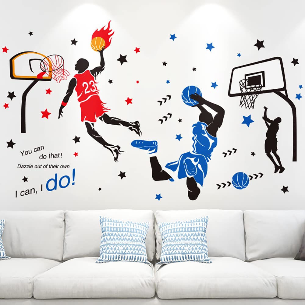 Amazon Kelay Fs 3d Basketball Wall Decals Sports Decor