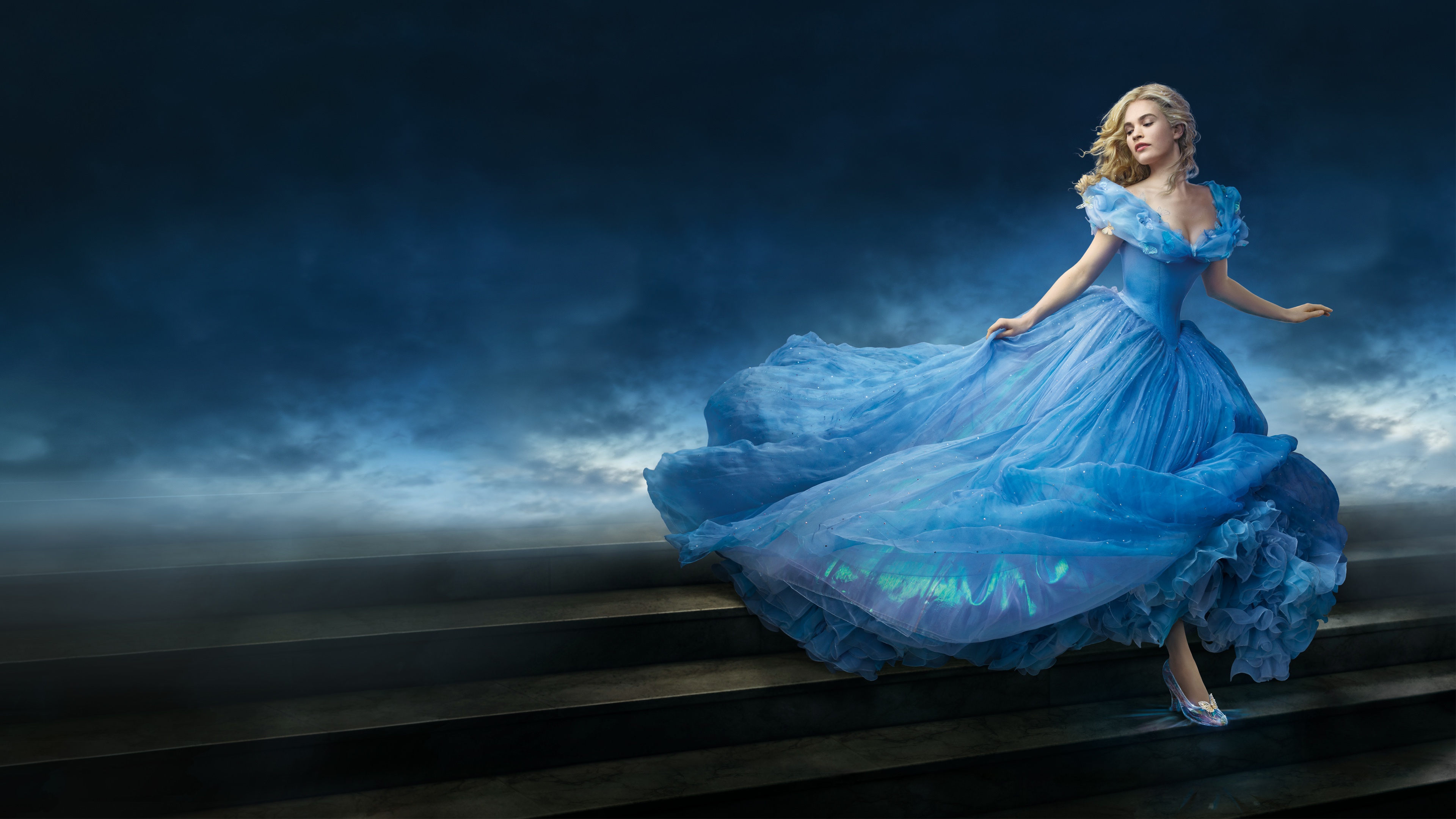 Lily James as Cinderella Wallpapers HD Wallpapers
