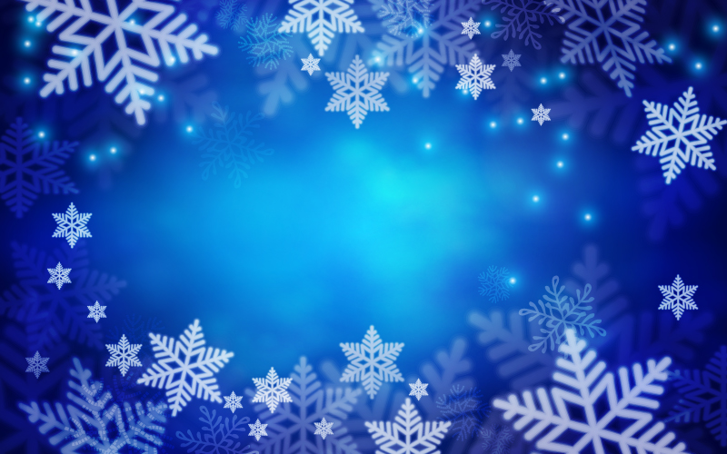 Snowflake Background Vector Graphic