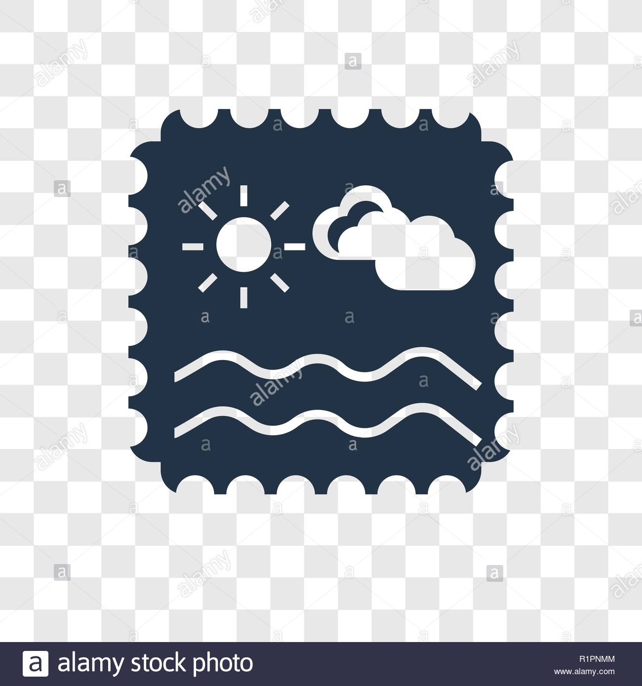 Stamp Vector Icon Isolated On Transparent Background