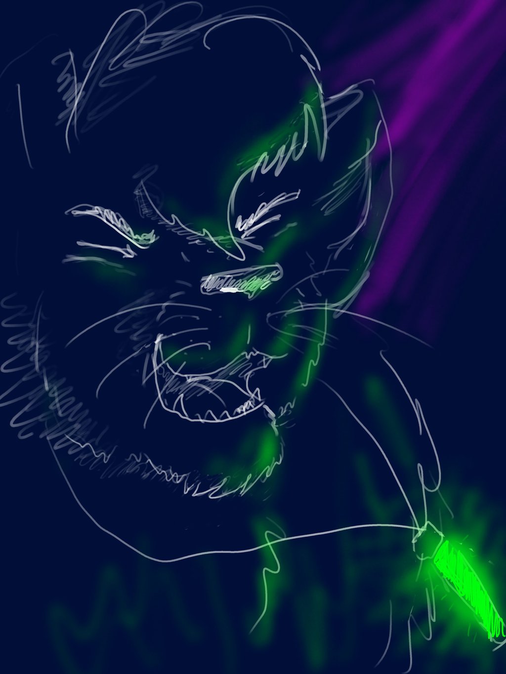 Furry Rave Lion Speed Draw By Reazythecat