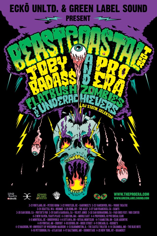 Announces Beast Coastal Tour W Flatbush Zombies The Underachievers