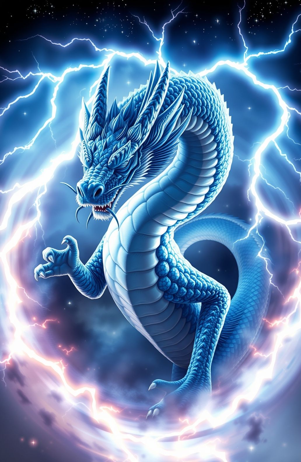 Blue Eyes White Dragon Wallpaper
