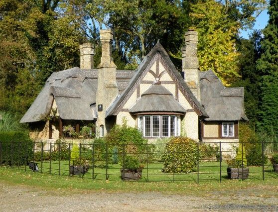 English Tudor Cottages Storybook Cottage With A Fireplace In