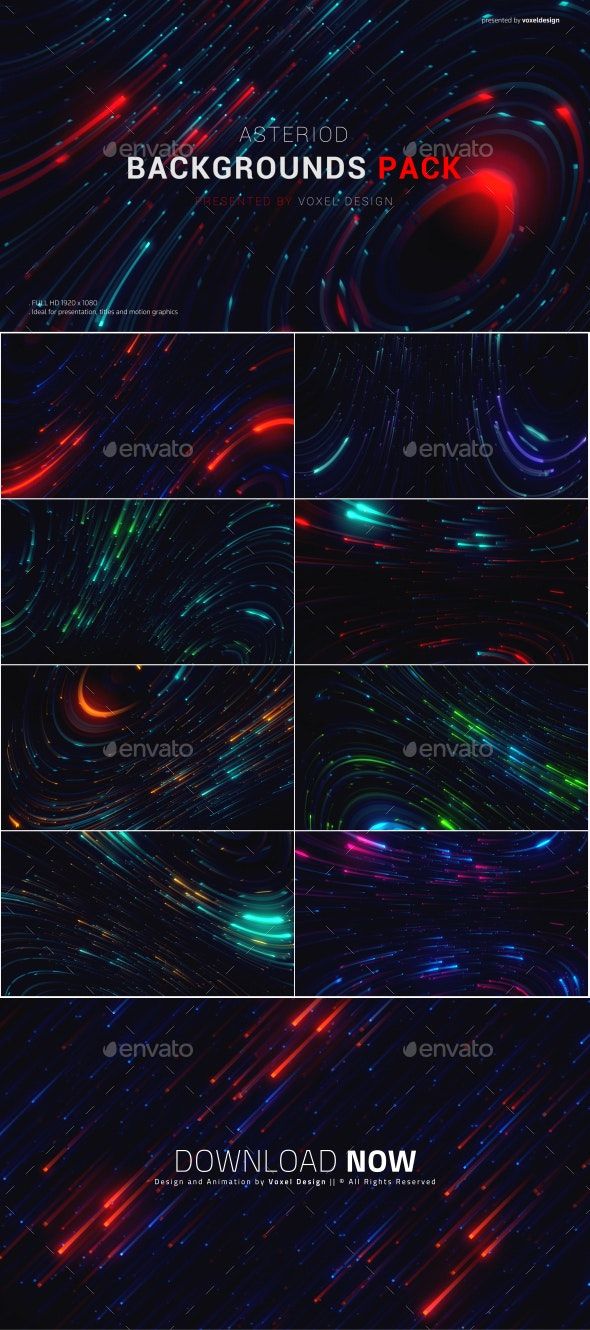 Asteroid Cinematic Background Pack