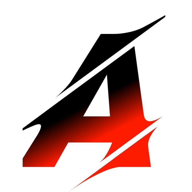 Alphabet A To Z Black Red Font Photo Logo Design Light