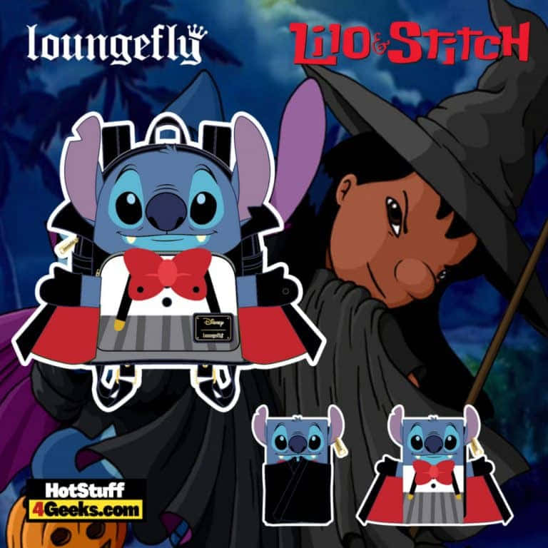 Celebrate Halloween With Stitch And Lilo Wallpaper