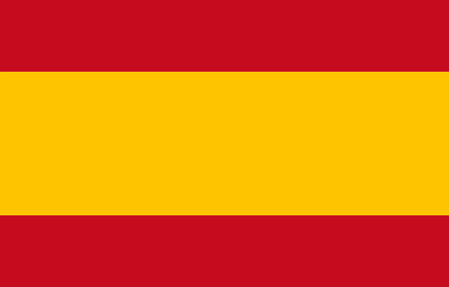Flag Red Country Europe Spain Spanish Yellow Public Domain