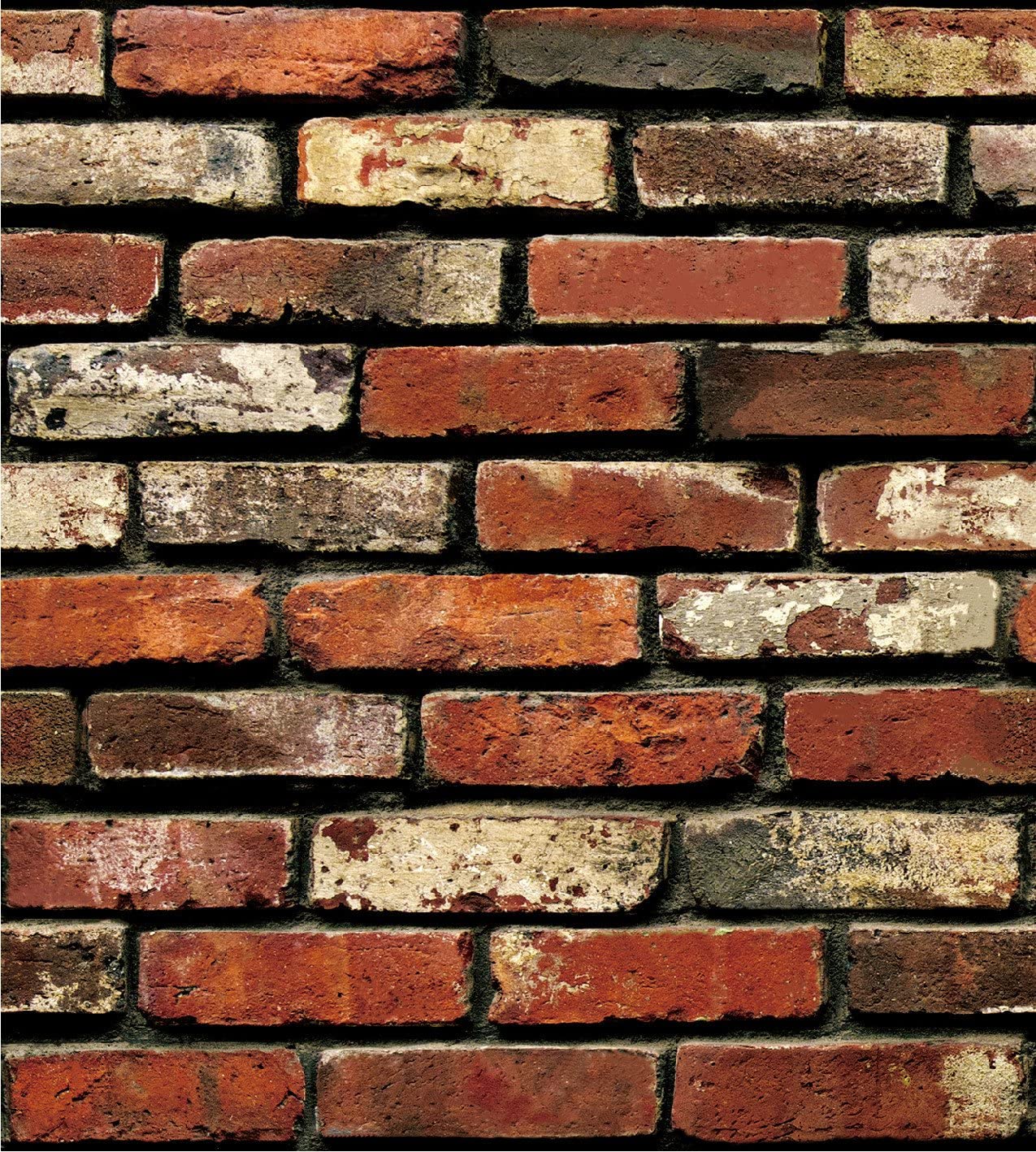 Soomj Brick Wallpaper Rust Waterproof Removable No