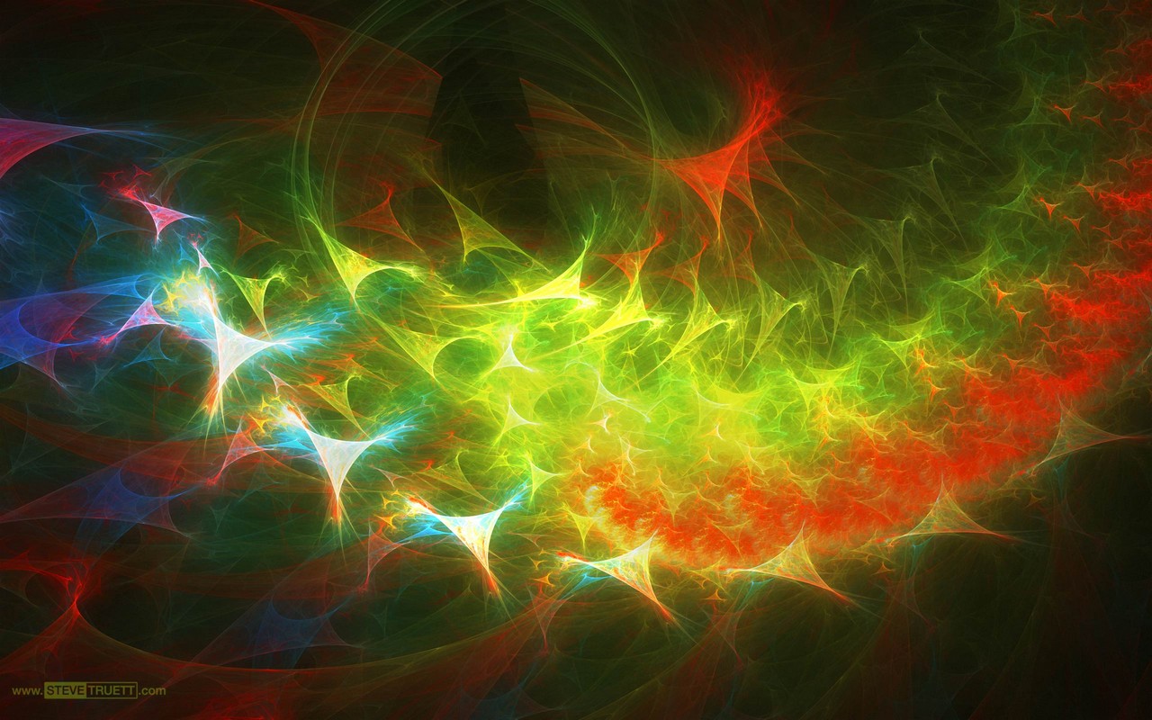 Colored Fractal Desktop And Mobile Wallpaper Wallippo