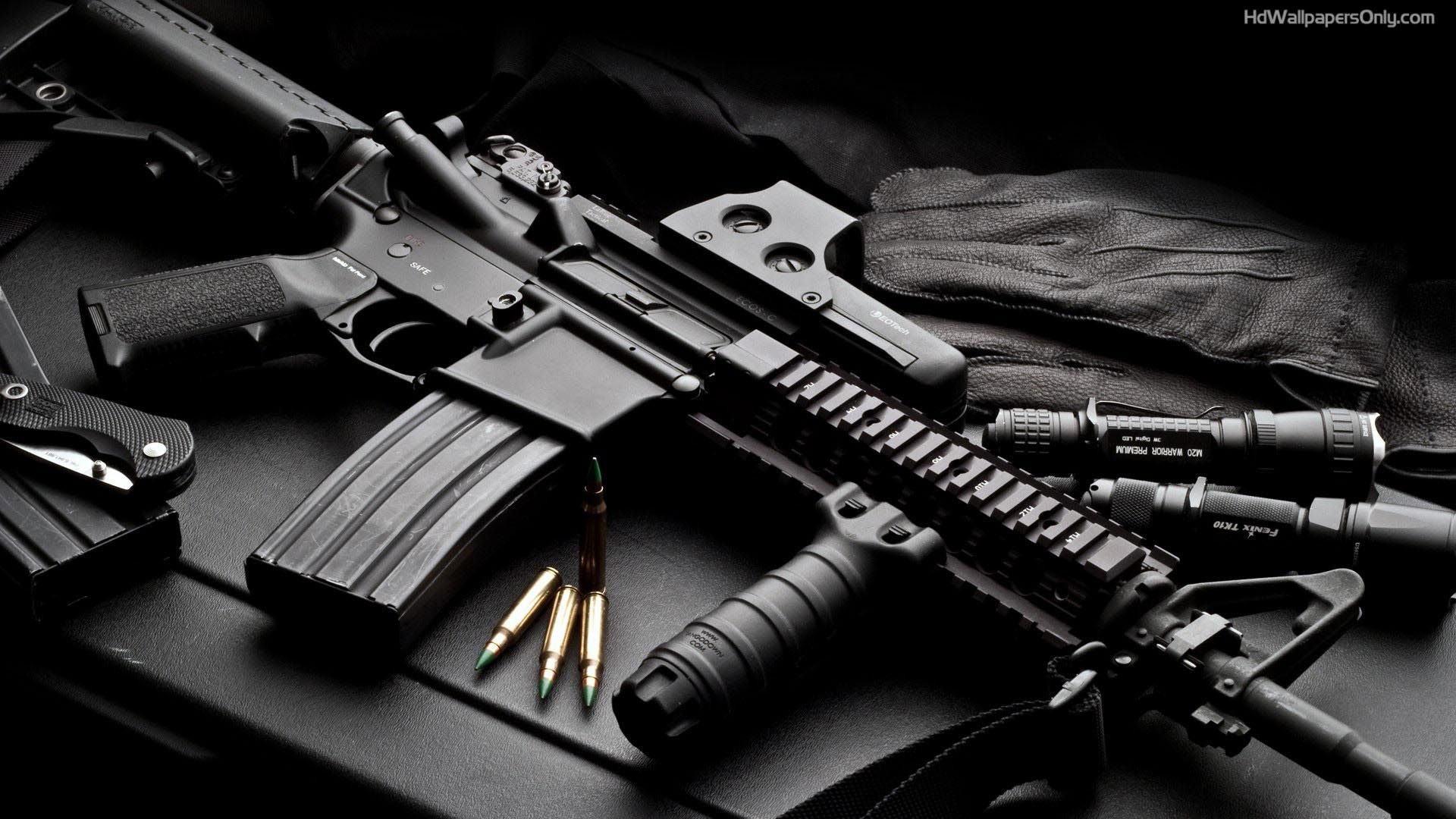 3d Guns Wallpaper Image