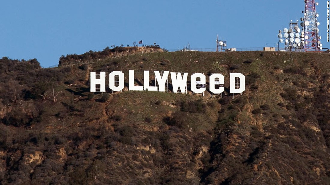 Hollywood Sign Vandalized To Read Hollyweed Cnn