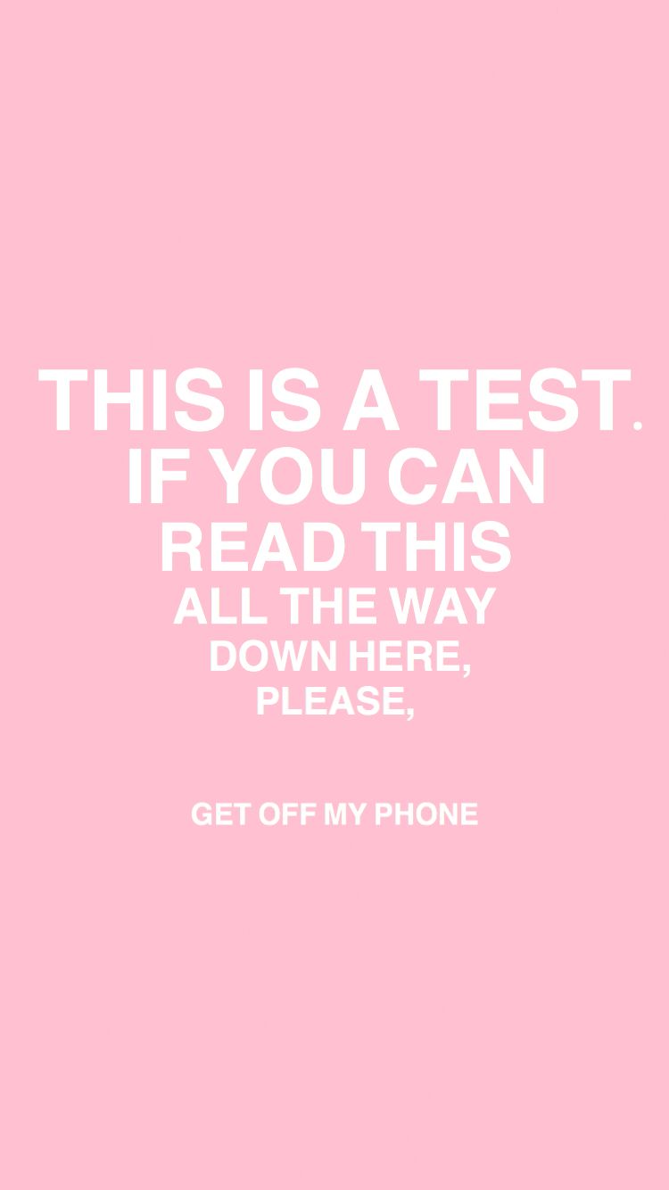 Get Off My Phone Lockscreen Wallpaper