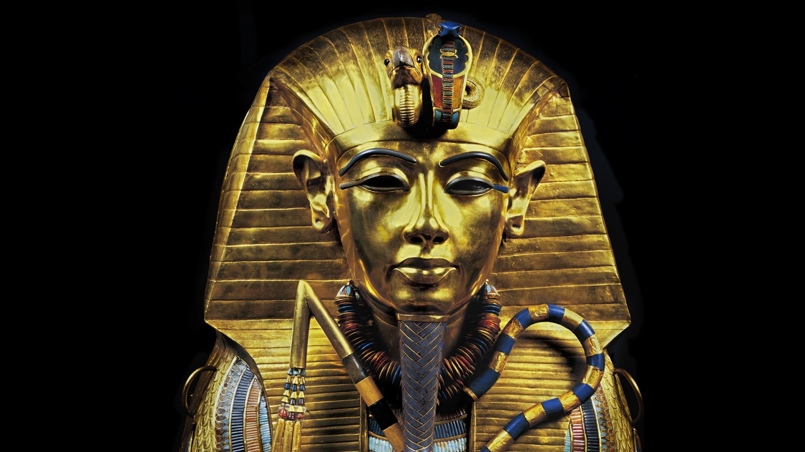 Golden Head Of Egypt Pharaoh Wallpaper