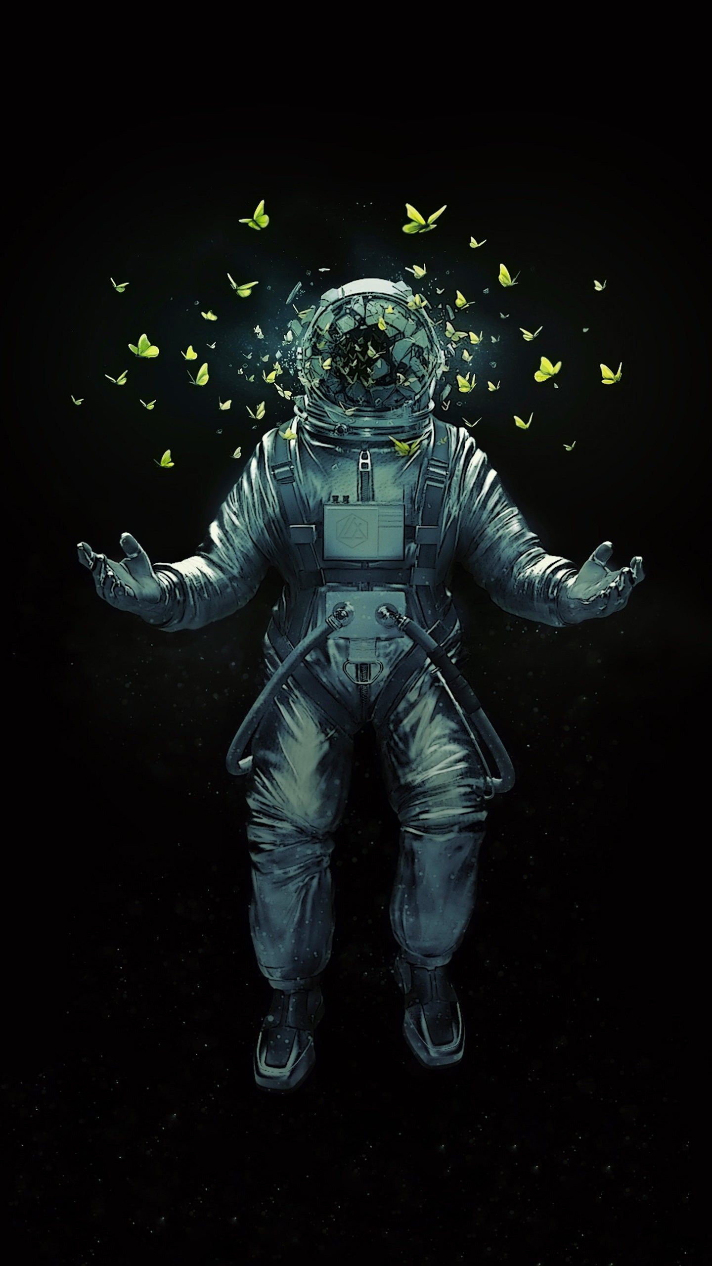 Astronaut Galaxy Wallpaper Top