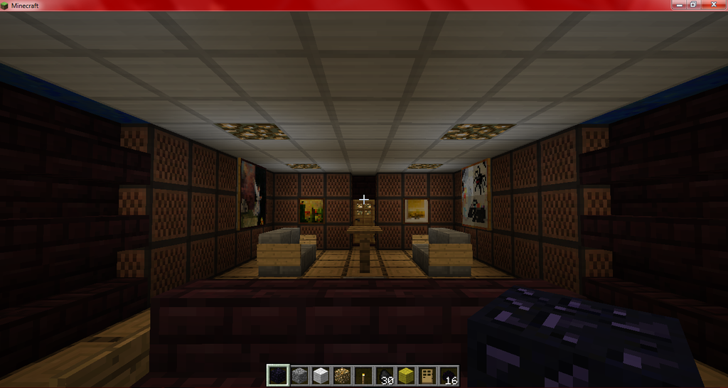 minecraft tv room